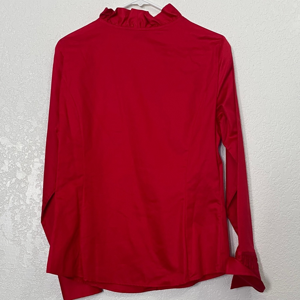 Alex Marie red  Ruffled Blouse - Picture 5 of 6
